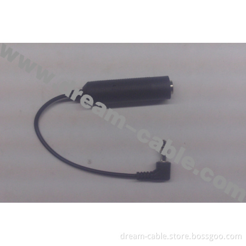Right Angle Stereo Audio Cable 3.5mm Male to 6.35mm Female (YTX108)